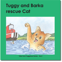 Tuggy and Barka Rescue Cat